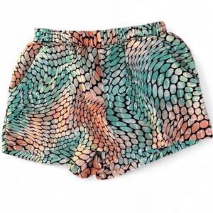 Tyche Multicolor Snake Print Women's Athletic Shorts
